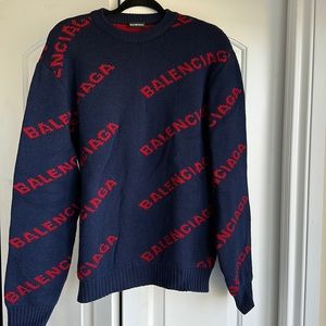 Balenciaga Logo Knit Sweater